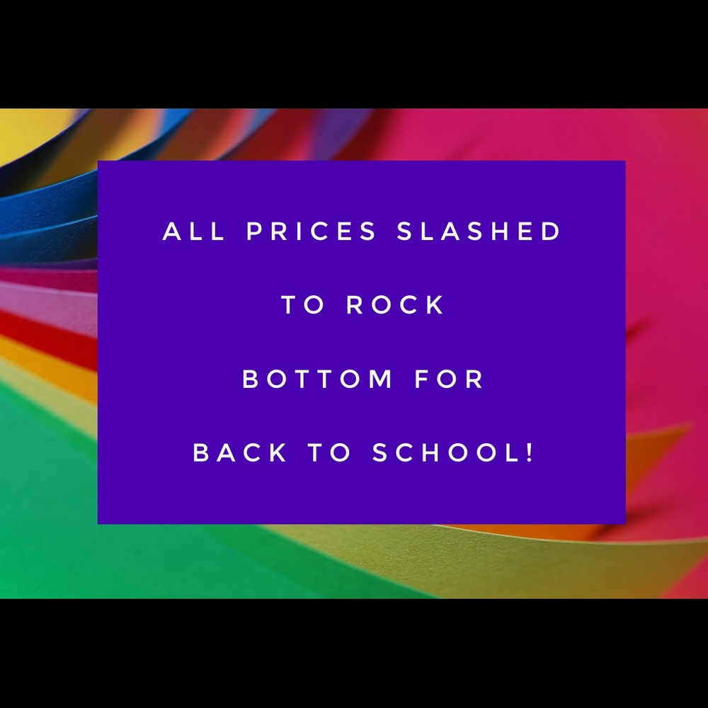 Back to School Sale!